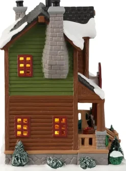Lemax white mountain cider mill verlicht kersthuisje Vail Village 2023