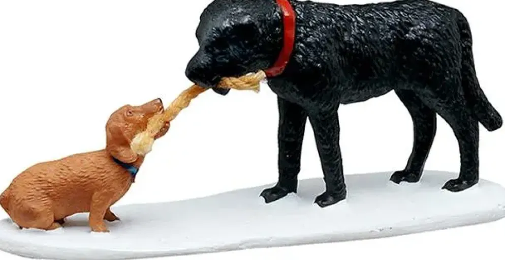 Lemax "who's pulling who?" kerstdorp figuur type 2 2025