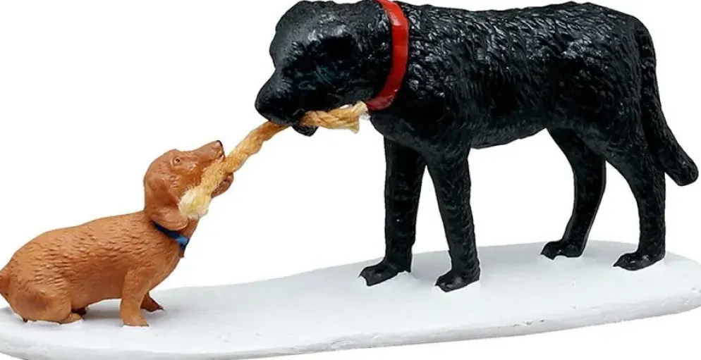 Lemax "who's pulling who?" kerstdorp figuur type 2 2025