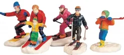 Lemax winter fun figurines s/5 kerstdorp figuur type 6 Vail Village 1999