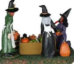Lemax witches' community garden tafereel Spooky Town 2024