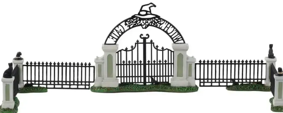 Lemax witch gate, set of 5 accessoire Spooky Town 2022