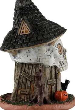 Lemax witch's skull hut verlicht huisje Spooky Town 2026
