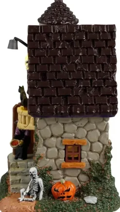 Lemax witch's treats verlicht tafereel Spooky Town 2024