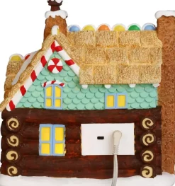 Lemax yule log cabin verlicht kersthuisje Sugar 'N' Spice 2017