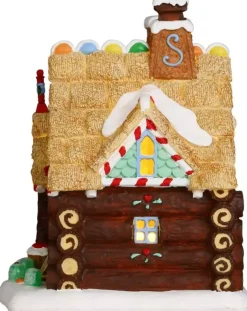 Lemax yule log cabin verlicht kersthuisje Sugar 'N' Spice 2017