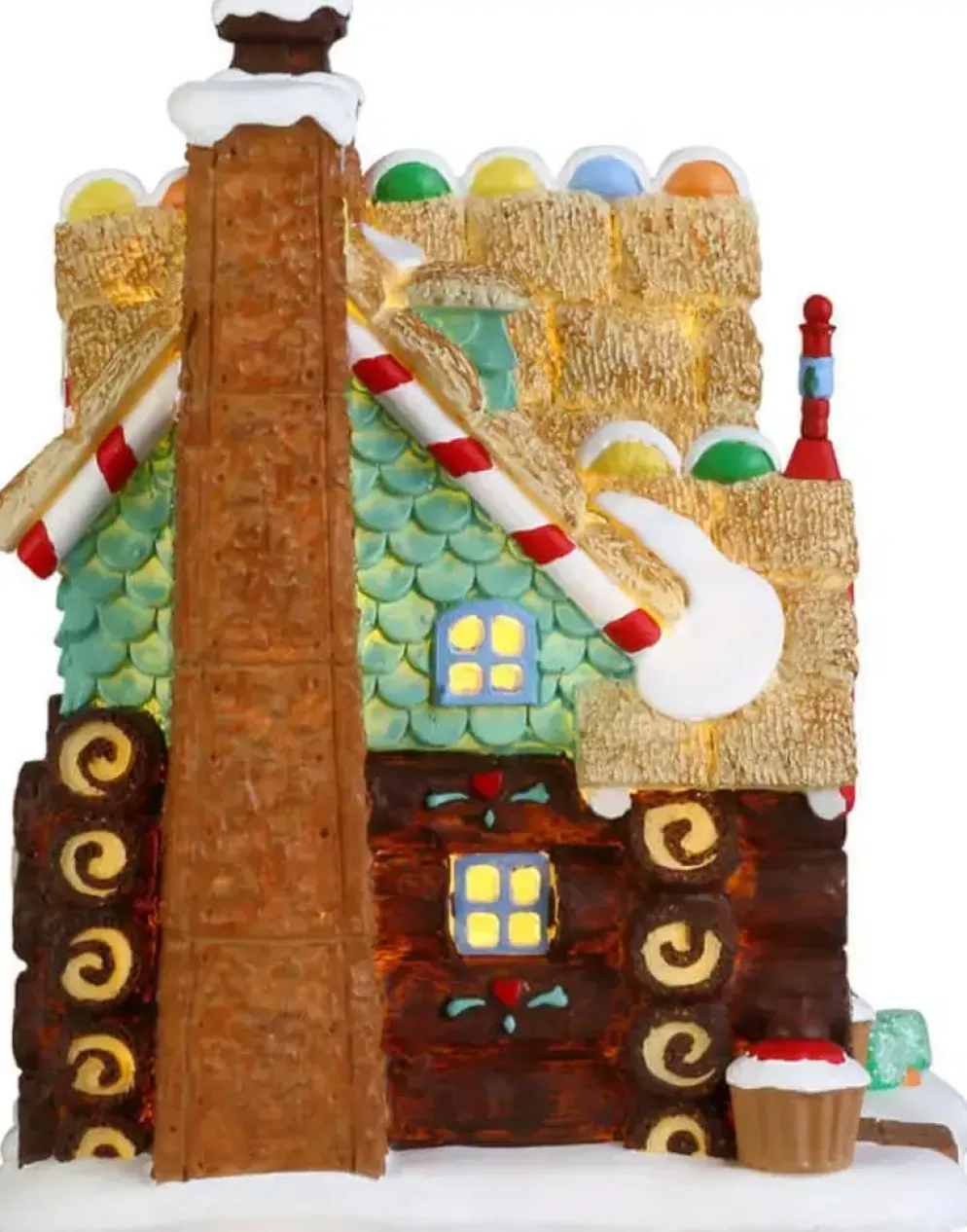 Lemax yule log cabin verlicht kersthuisje Sugar 'N' Spice 2017
