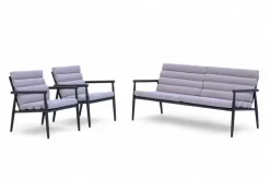 Lesli Living stoel-bank loungeset citrus antraciet