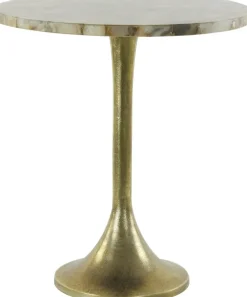Light & Living bijzettafel metaal rickerd 48x53cm geel