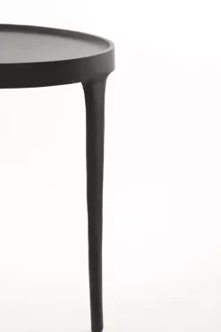 Light & Living bijzettafel set van 2 metaal tobias zwart