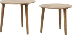 Light & Living bijzettafel set van 2 hout chakir hout