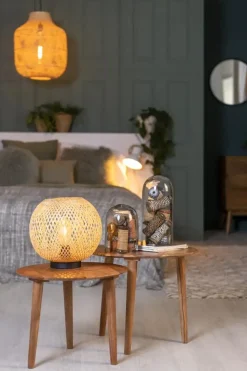 Light & Living bijzettafel set van 2 hout chakir hout