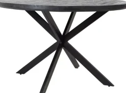 Light & Living eettafel ø140x76 cm yellov hout zwart