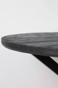 Light & Living eettafel ø140x76 cm yellov hout zwart
