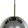 Light & Living hanglamp glas medina smoke 40x40cm transparant