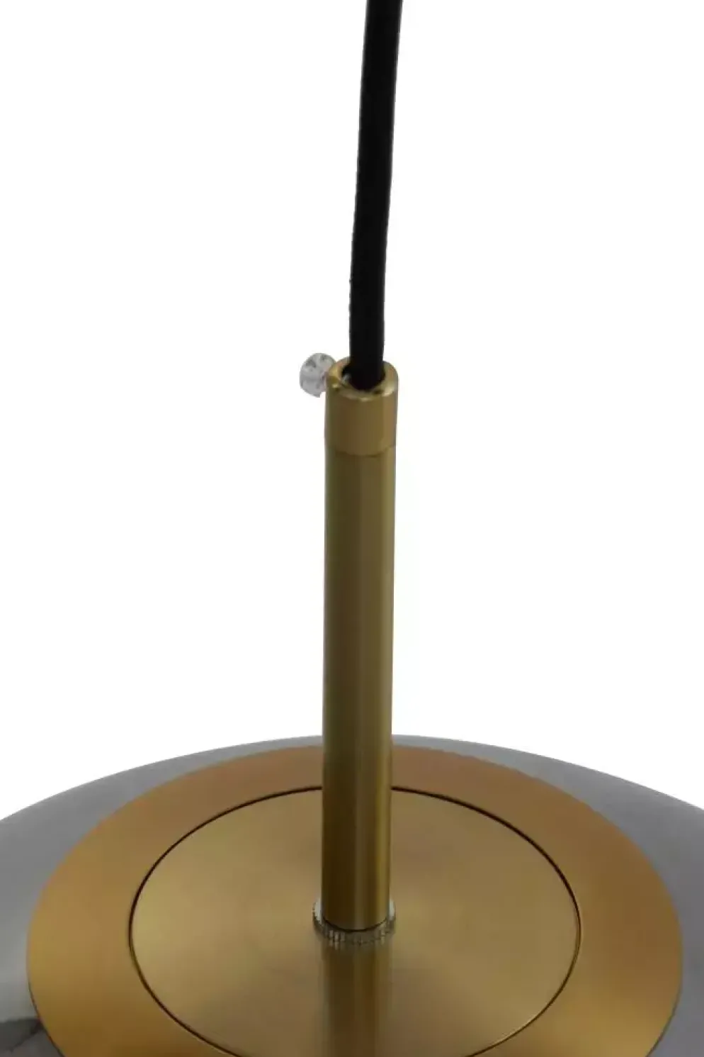 Light & Living hanglamp glas medina smoke 40x40cm transparant