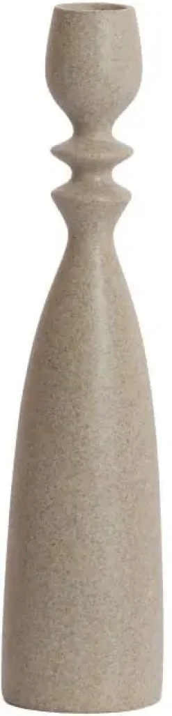 Light & Living kandelaar kunststof guam 8x34cm sand
