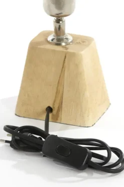 Light & Living lampvoet mangohout kardan 11x9x19cm naturel