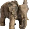 Light & Living ornament kunststof olifant 24x17x20.5cm bruin