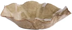 Light & Living schaal keramiek banda 21.5x18.5x6.5cm bruin