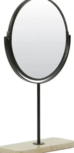 Light & Living spiegel steen riesco 24x9cm wit
