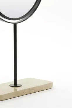 Light & Living spiegel steen riesco 24x9cm wit