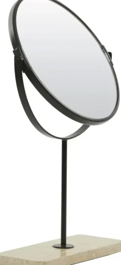 Light & Living spiegel steen riesco 24x9cm wit