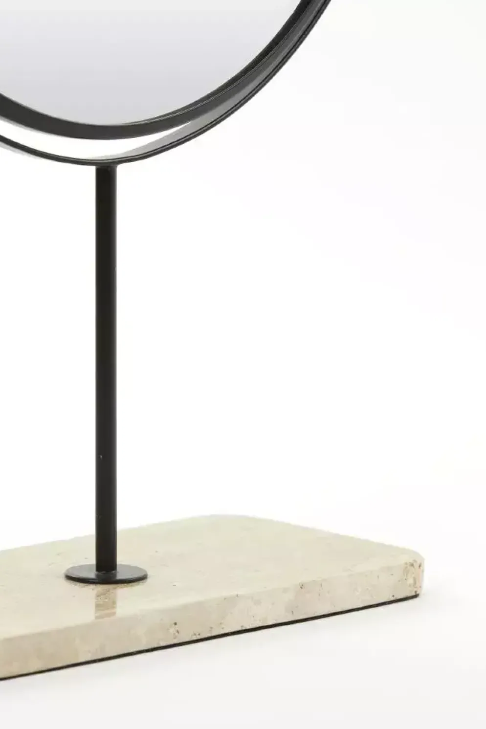Light & Living spiegel steen riesco 32.5x12.5cm wit