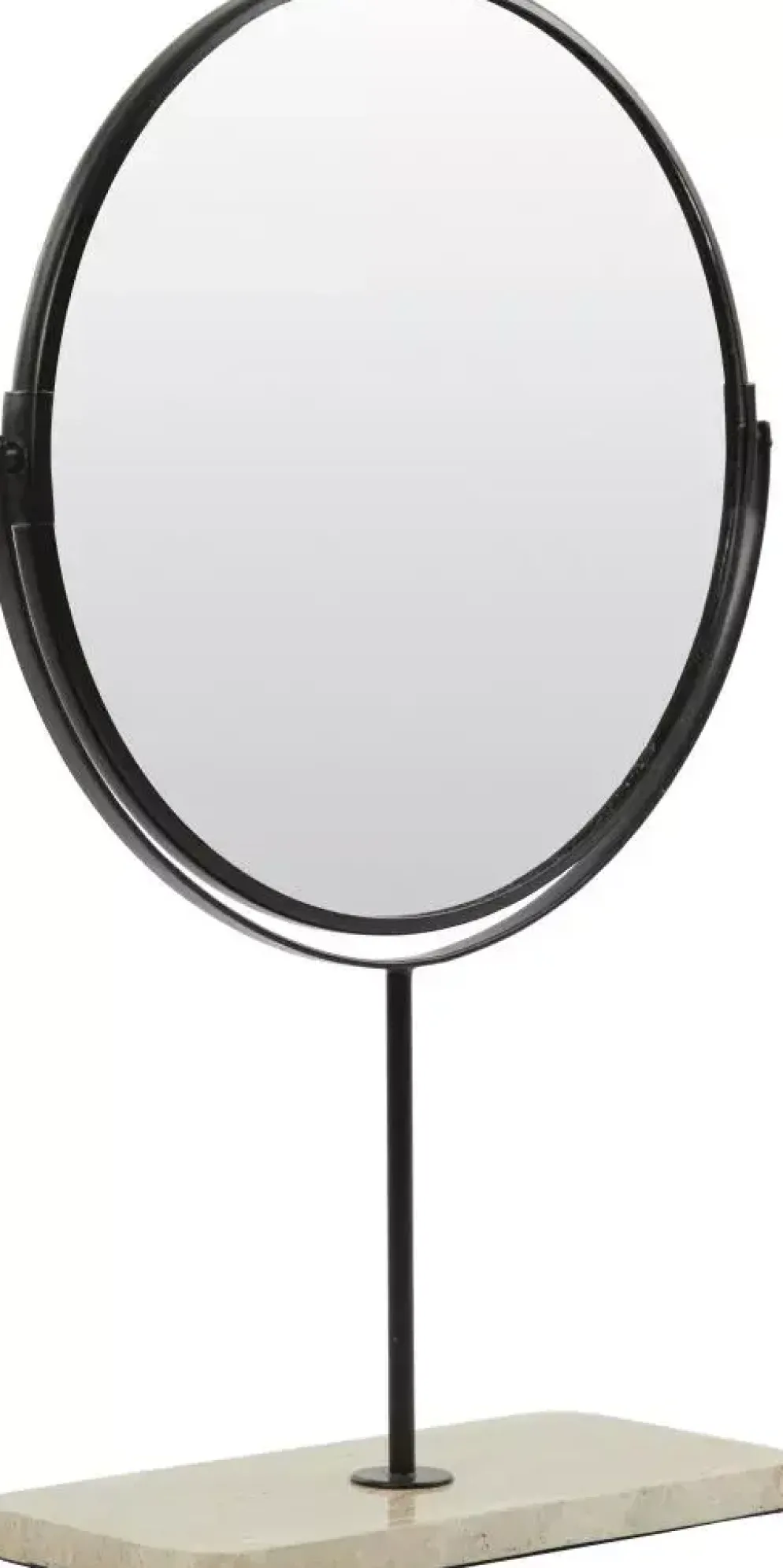 Light & Living spiegel steen riesco 32.5x12.5cm wit