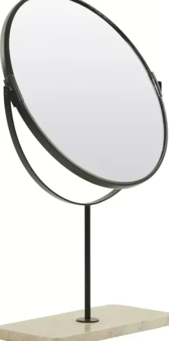 Light & Living spiegel steen riesco 32.5x12.5cm wit