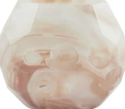 Light & Living theelichthouder glas eliza 12x10cm terra