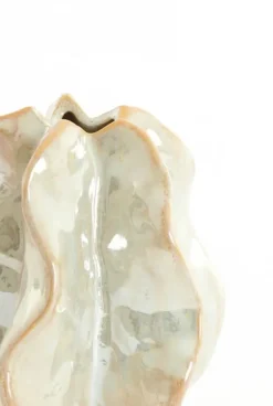 Light & Living vaas keramiek idrija 10.5x9.5x11.5cm sand