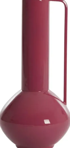Light & Living vaas metaal panzano 12x28cm roze