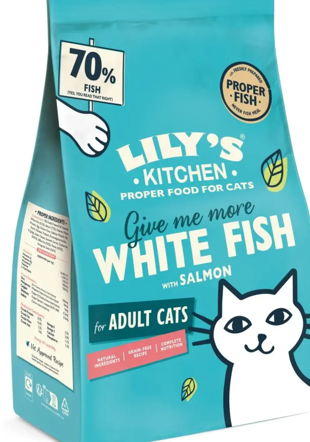 Lily's Kitchen kattenvoer met Witvis-Zalm 2kg