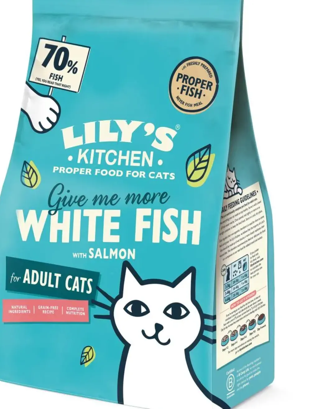 Lily's Kitchen kattenvoer met Witvis-Zalm 2kg