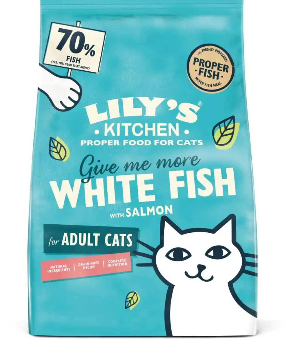 Lily's Kitchen kattenvoer met Witvis-Zalm 800g