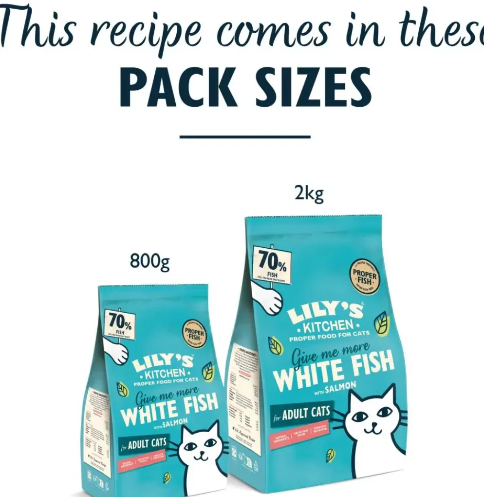 Lily's Kitchen kattenvoer met Witvis-Zalm 800g