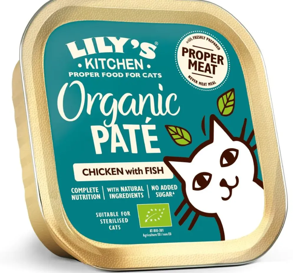 Lily's Kitchen Organic Paté met Kip-Vis kattenvoer 85g