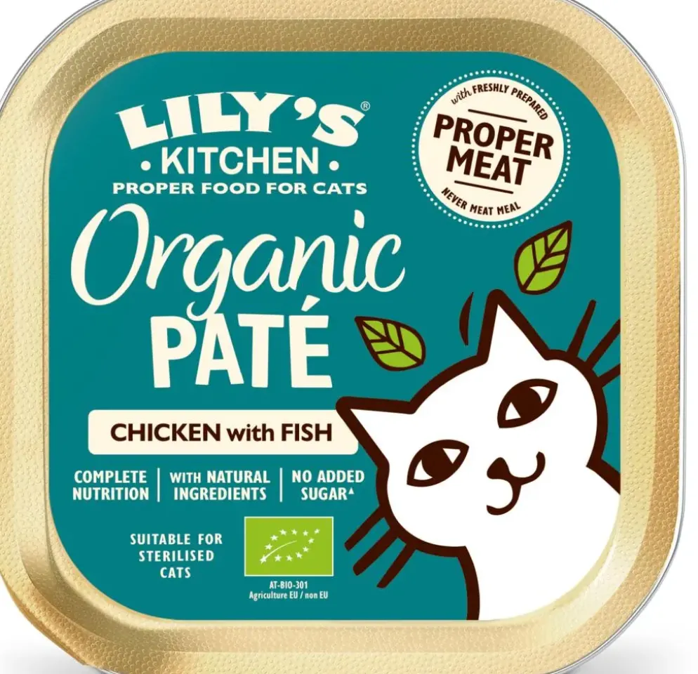 Lily's Kitchen Organic Paté met Kip-Vis kattenvoer 85g