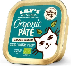 Lily's Kitchen Organic Paté met Kip-Vis kattenvoer 85g