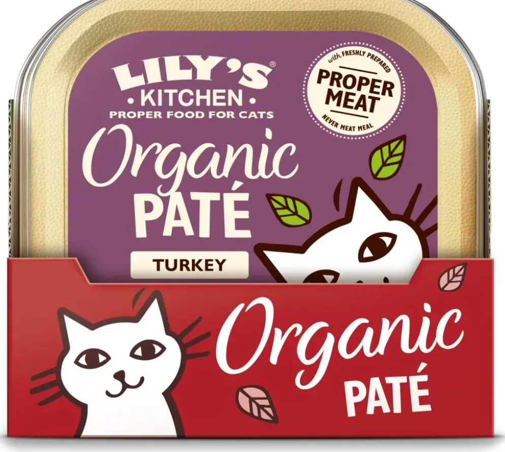 Lily's Kitchen Organic Paté met Kalkoen kattenvoer 85g