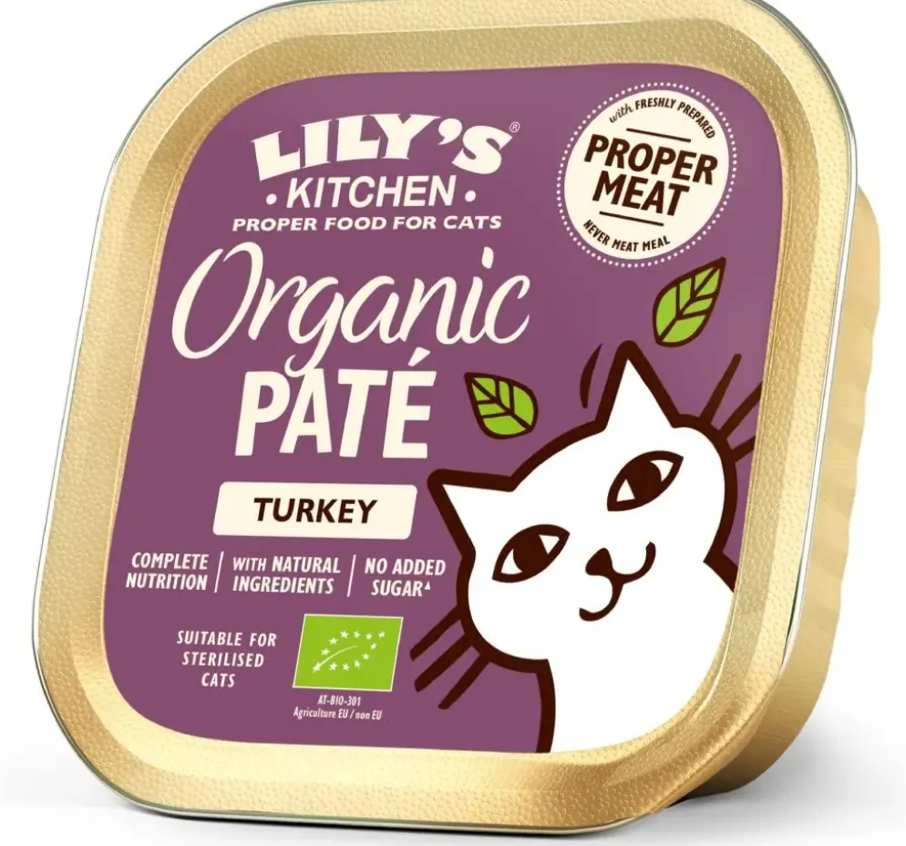 Lily's Kitchen Organic Paté met Kalkoen kattenvoer 85g