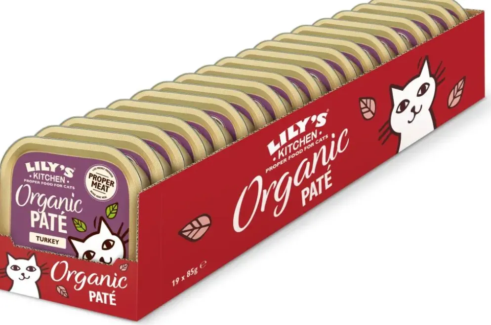 Lily's Kitchen Organic Paté met Kalkoen kattenvoer 85g