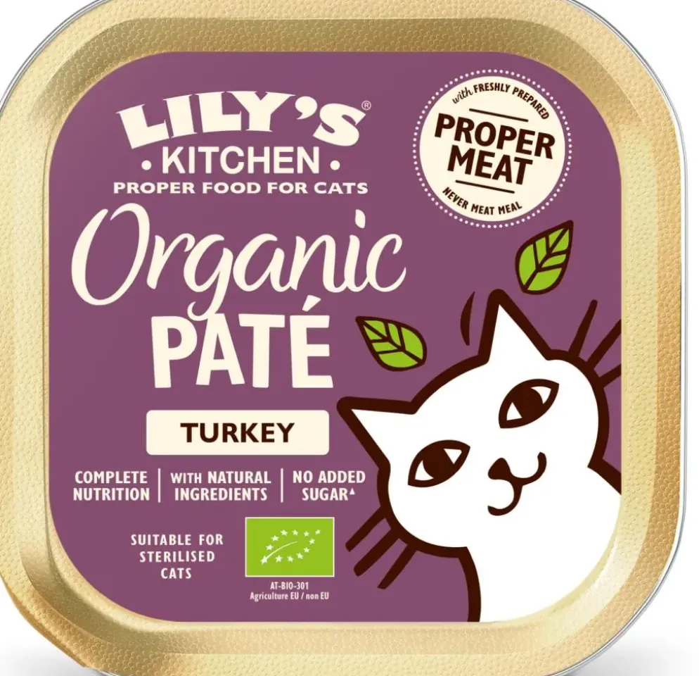 Lily's Kitchen Organic Paté met Kalkoen kattenvoer 85g
