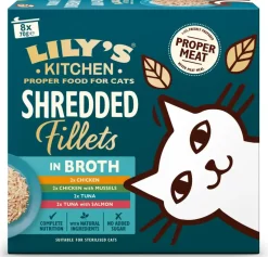 Lily's Kitchen Shredded Fillets Malse Reepjes Multipack kattenvoer 8x70gr