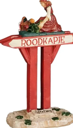 Luville Efteling Roodkapje wegwijzer 4.8x3x8 cm