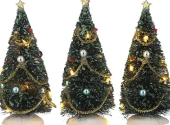 Luville General Christmas tree with flashing lights 3 pieces