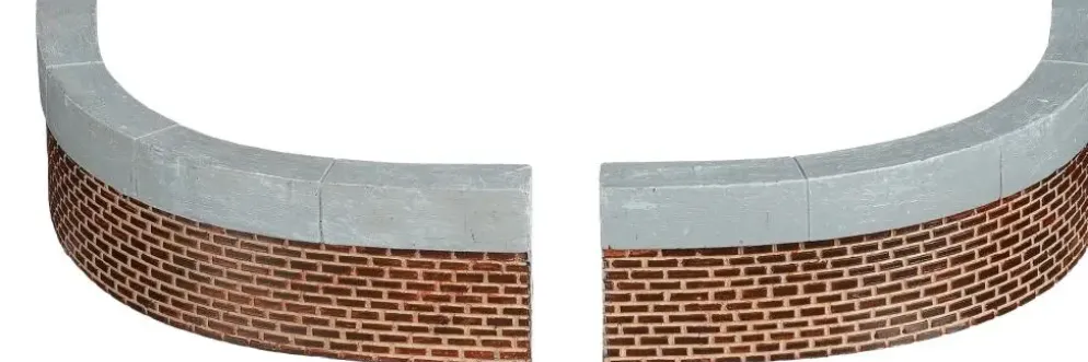 Luville General Curved wall small 2 stuks