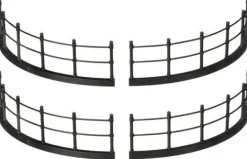 Luville General Fence black 4 pieces