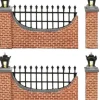 Luville General Fence brown lighted 4 pieces